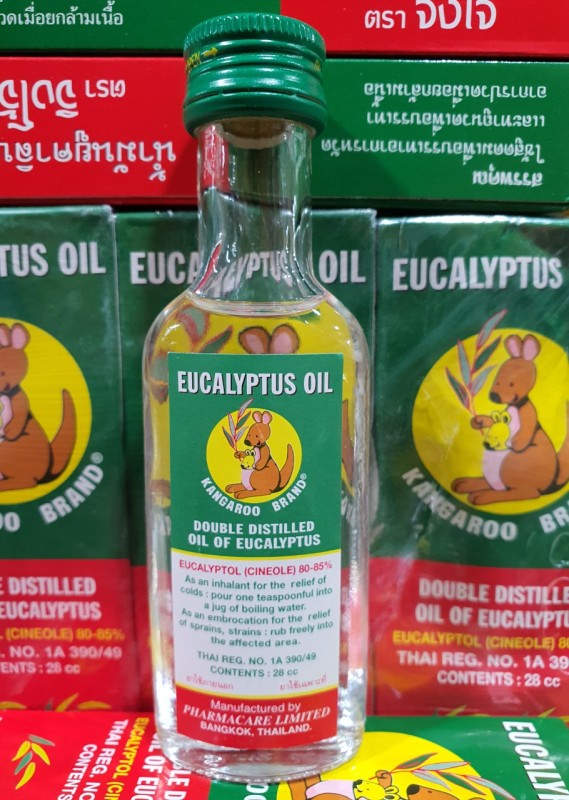 Dầu khuynh diệp eucalyptus oil kangaroo brand hàng nội địa chính hãng thái lan 28 ml cao cấp