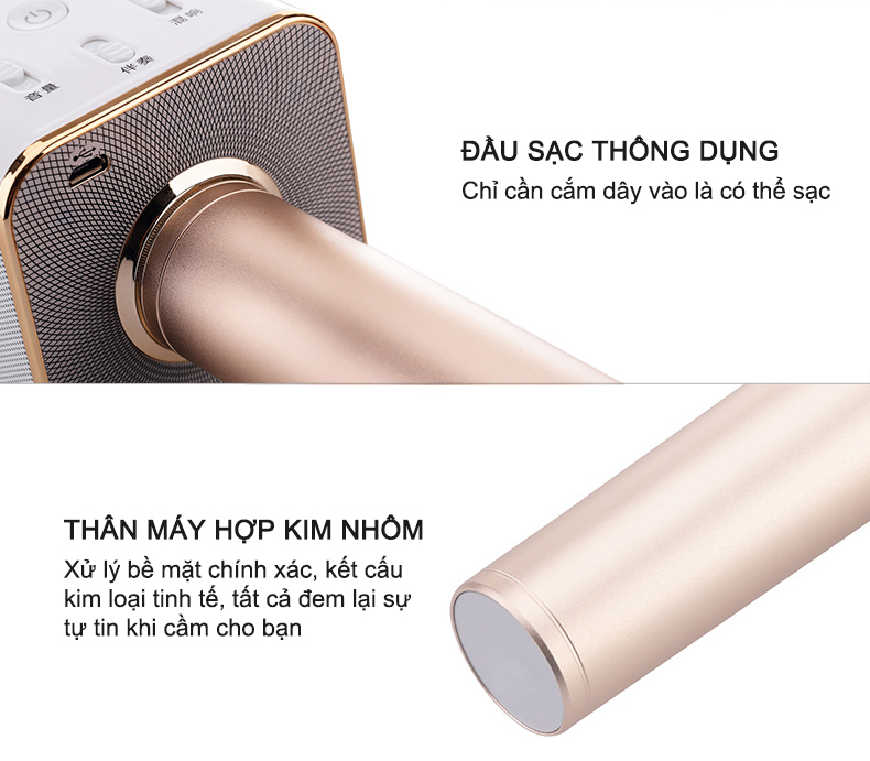 Micro Q7 Micro Bluetooth Karaoke Q7 Có Sạc Dự Phòng Chính Hãng