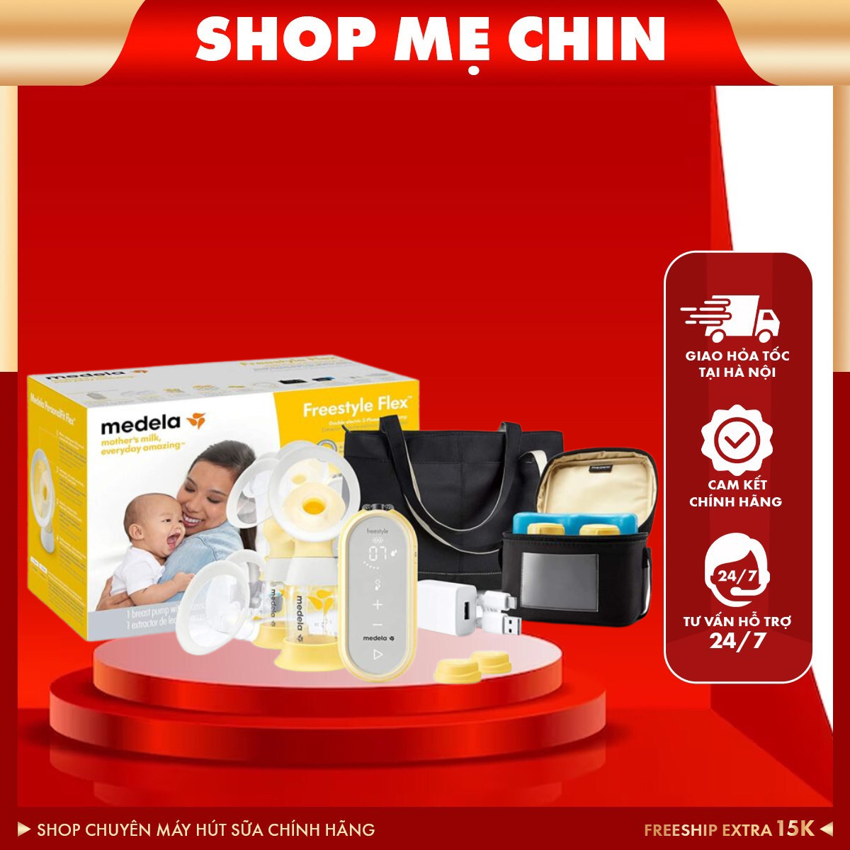[CÓ SẴN] Máy hút sữa medela freestyle flex like new [FREE]