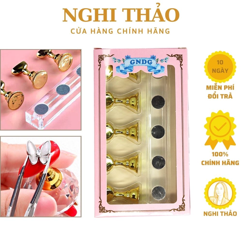 Đế gắn móng giả nam châm  phụ kiện nail