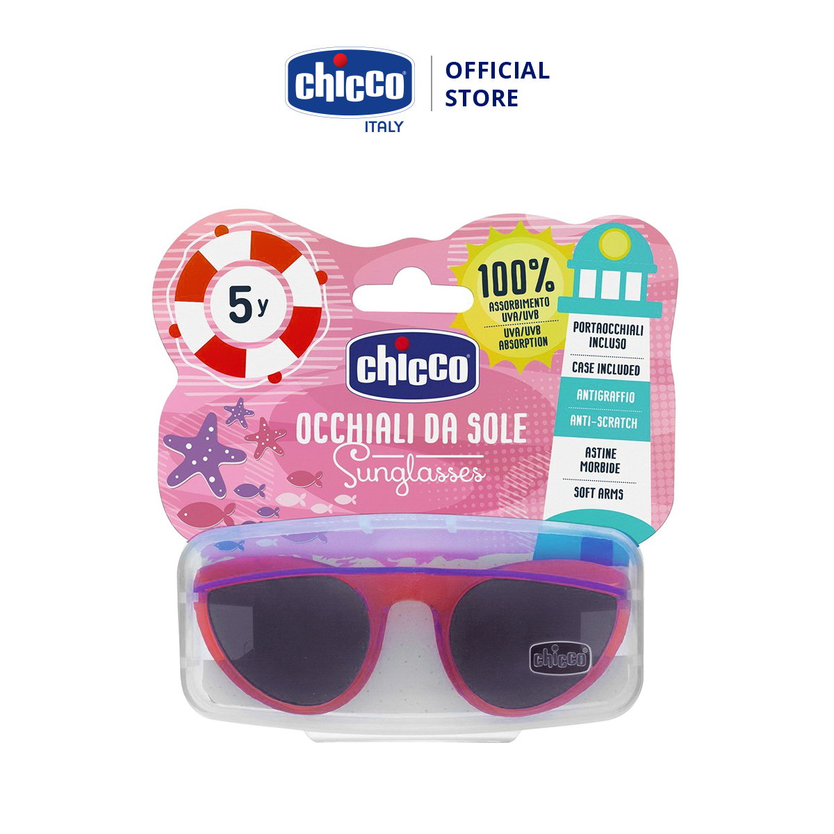 Kính mát chống tia UV Chicco 5Y+ Chuồn chuồn