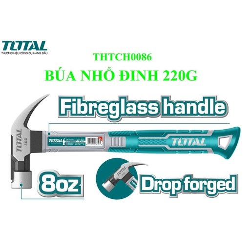 Búa nhổ đinh 220g TOTAL THTCH0086