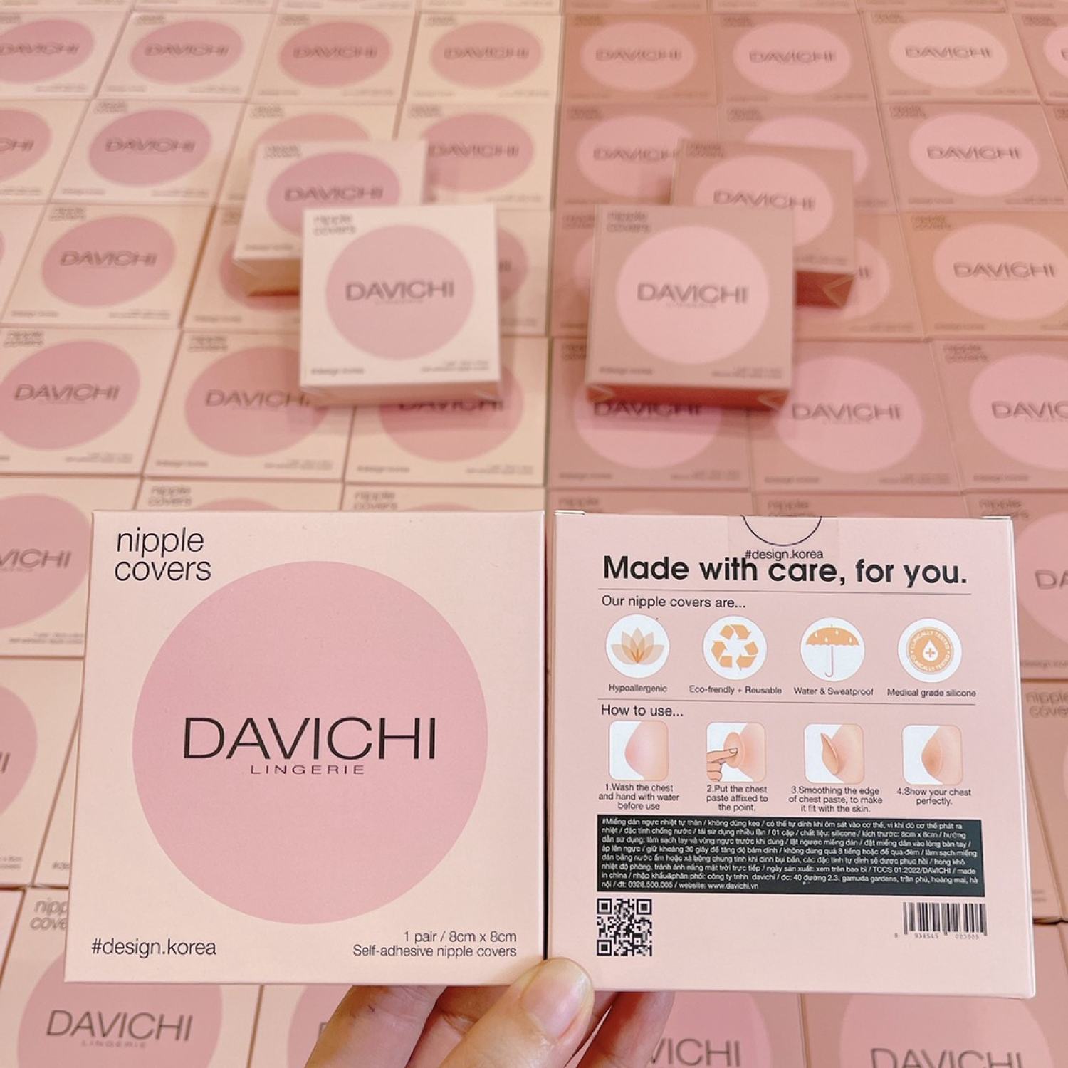 [Tặng Quà🎁 KHỦNG] Miếng Dán Ngực Davichi Dán Ngực Silicon Sinh Nhiệt Tự Thân