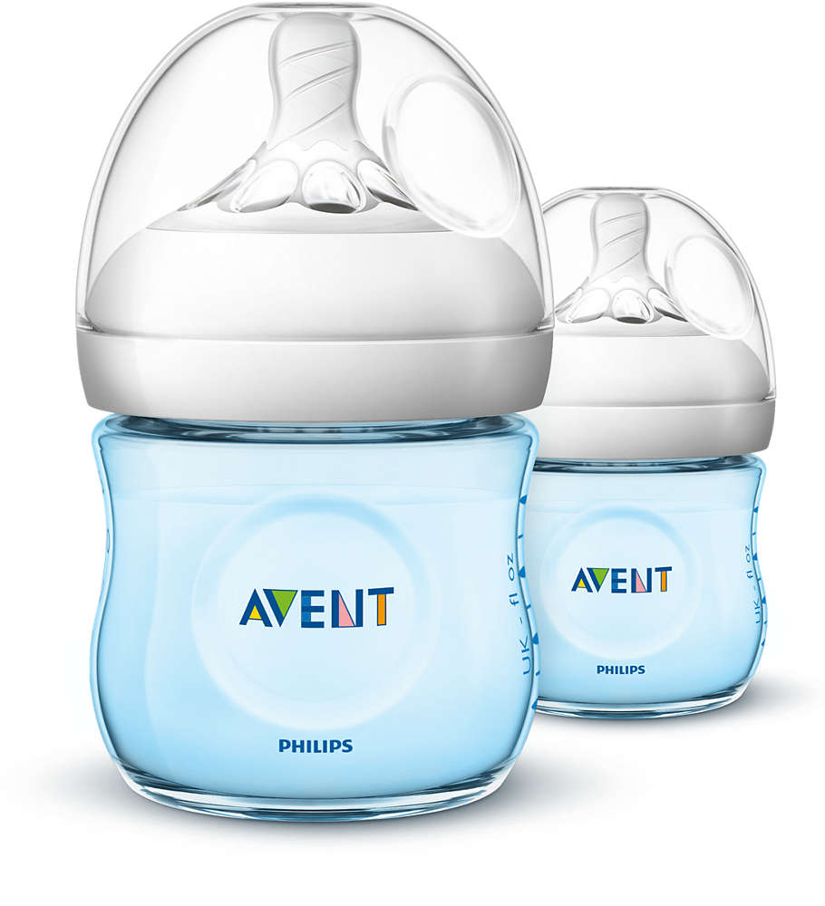 Bình sữa Philips Avent Natural 125ml xanh chọn núm