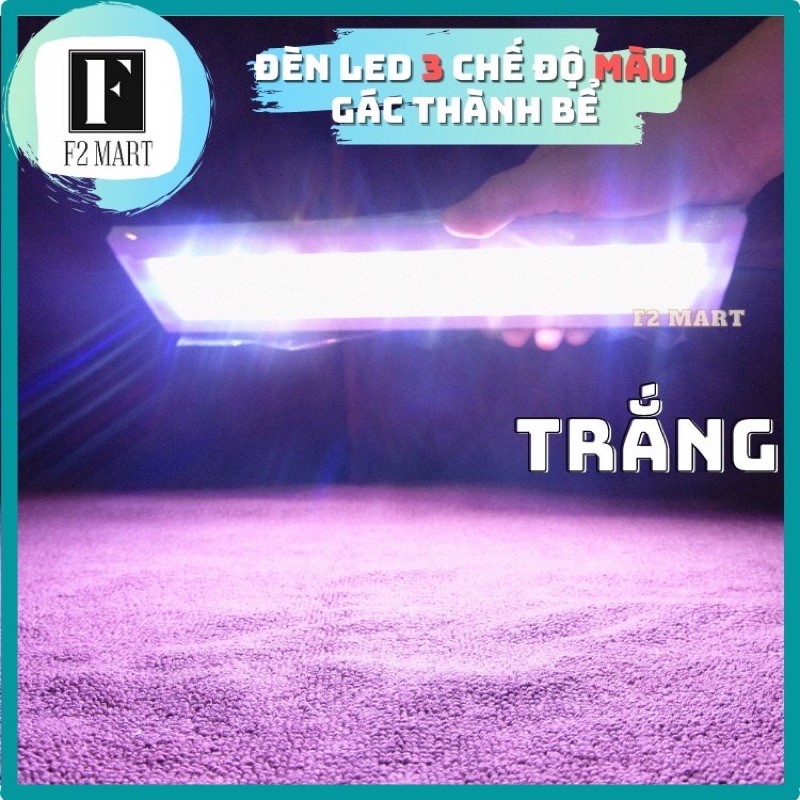 Đèn Led 3 Màu Gác Thành Bể Cá, Hồ Cá 40-50cm