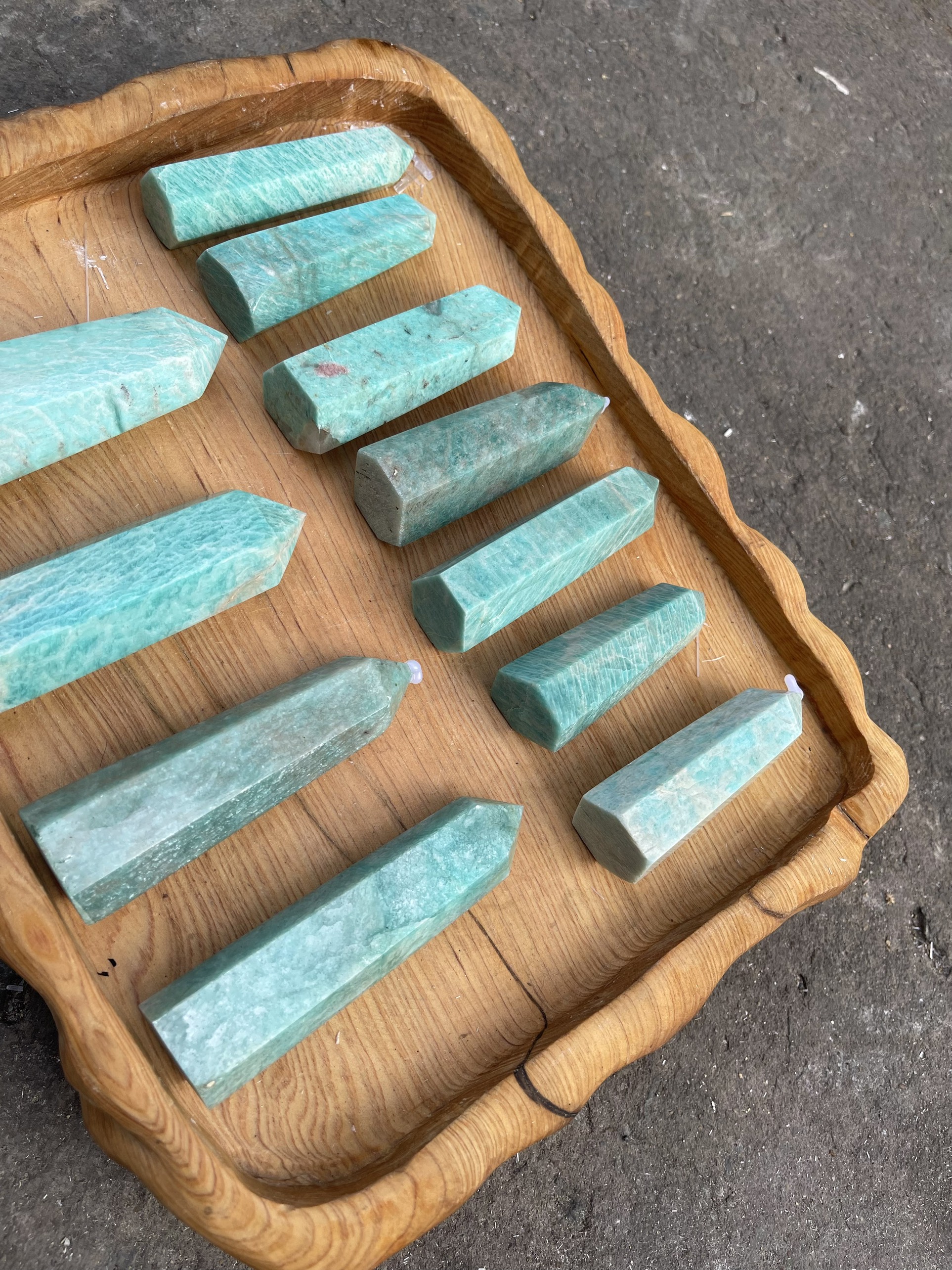 Amazonite point – trụ đá amazonite | trụ đá thanh tẩy, tarot, sưu tầm | cada decor