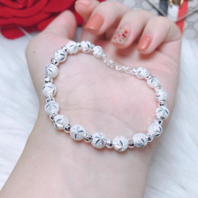 Lắc tay bi, vòng tay nữ bạc thật- JQN gian hàng chính hãng cam kết bạc chuẩn, chất lượng kèm bảo hành