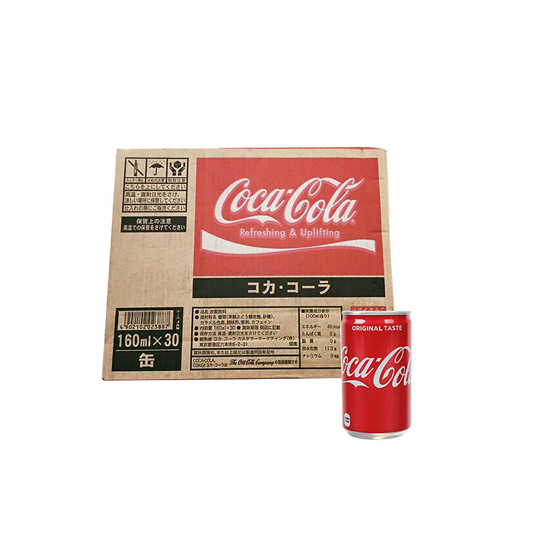 Thùng 30 lon coca - cola nhí nhật 160ml x 30 lon