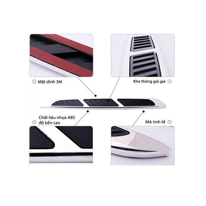 BỘ 02 HỐC GIÓ TRANG TRÍ NẮP CAPÔ