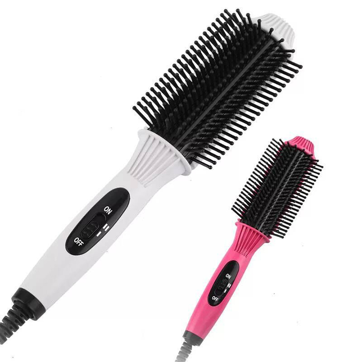 Lược Điện Đa Năng Uốn Cụp Tóc Làm Phồng Mái