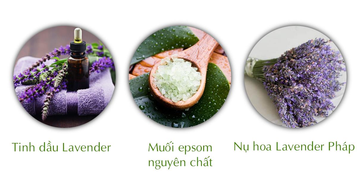 [HCM]Lavender Epsom Salt - Muối Epsom Ướp Hoa Lavender