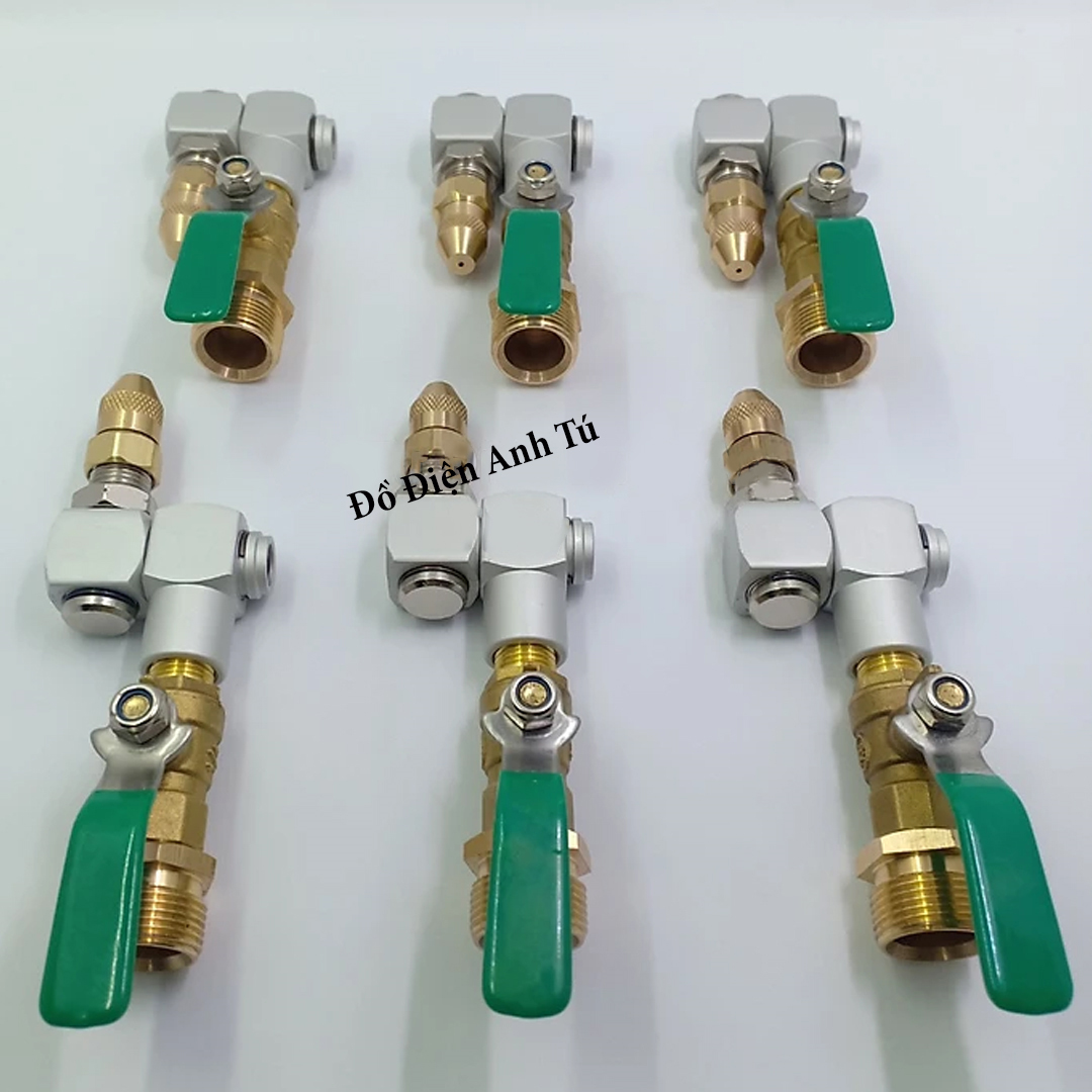 Đầu béc rửa máy lạnh điều hòa ren 22mm (đầu chỉnh được 360 độ)