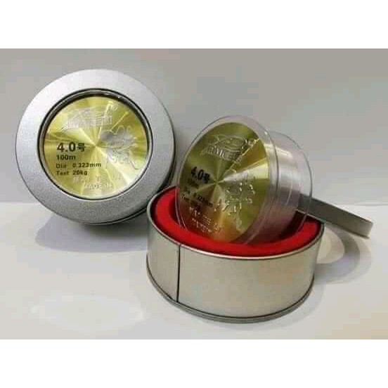 Cước câu cá - hộp sắt 100m buộc link,buộc thẻo