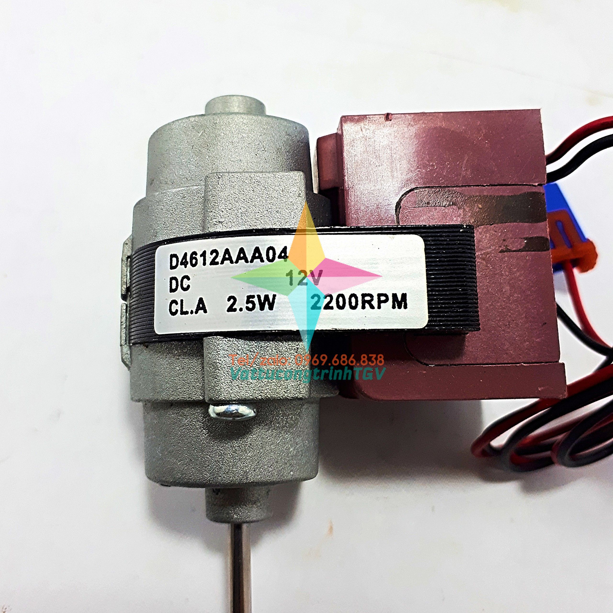Motor quạt tủ lạnh DEAWOO DC 12V - 2.5W