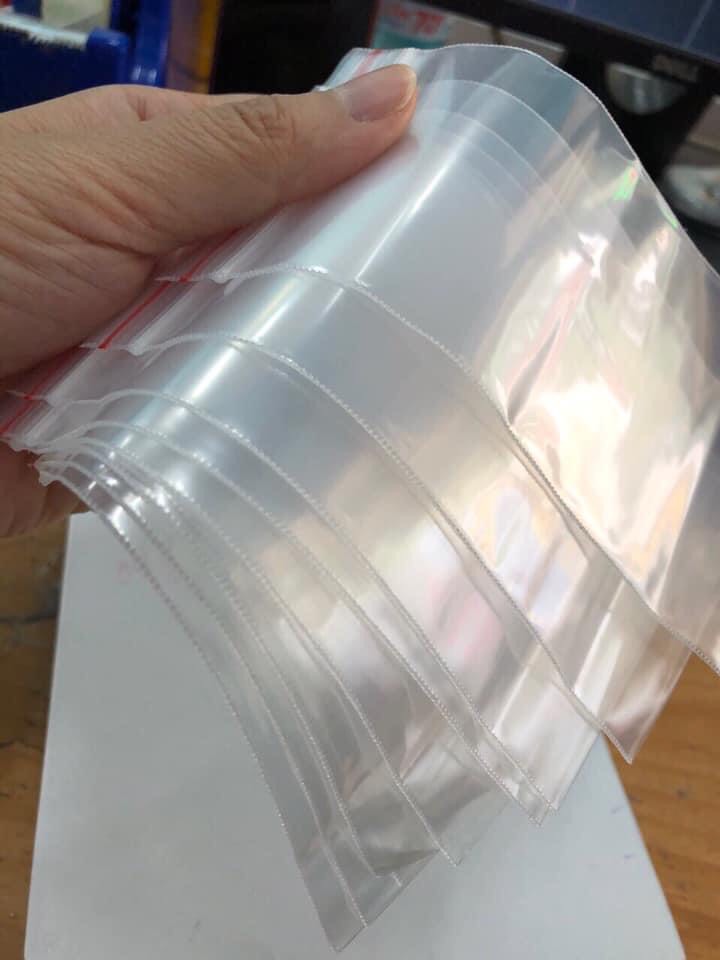 100gr zipper viền chỉ đỏ, zippe đựng bột, vật dụng, thực phẩm