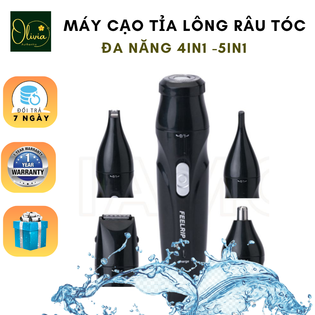 Máy tỉa lông (MUA 1 TẶNG 1 CÙNG GIÁ) mũi cạo râu nam nữ 5in1 OLIVIA -  Dụng Dụ Tỉa Lông Mũi - Dụng Cụ Cắt Lông Mũi An Toàn Không Đau Rát - Máy Bấm Lông Mũi Nhỏ Gọn Tiện Mang Đi Du Lịch kiểu máy cạo lông vùng kín ,lông mày ,lông mặt , lông mũi - máy tỉa l