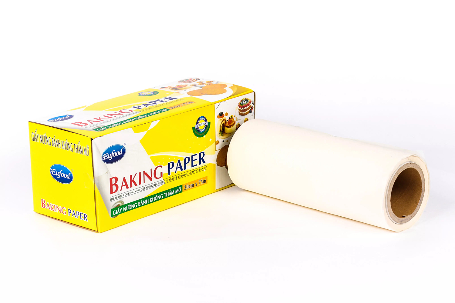 Giấy nến lót nướng bánh cuộn to 30cm x 75m - Giấy nến chống dính