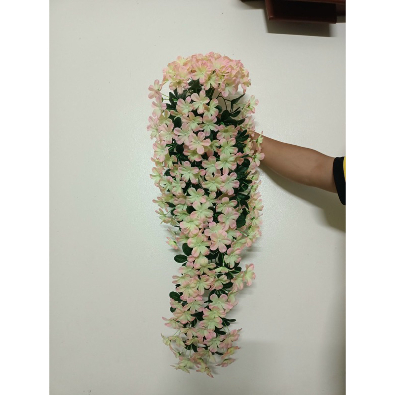 Hoa giả/ Hoa lụa - Chùm hoa đỗ quyên treo tường