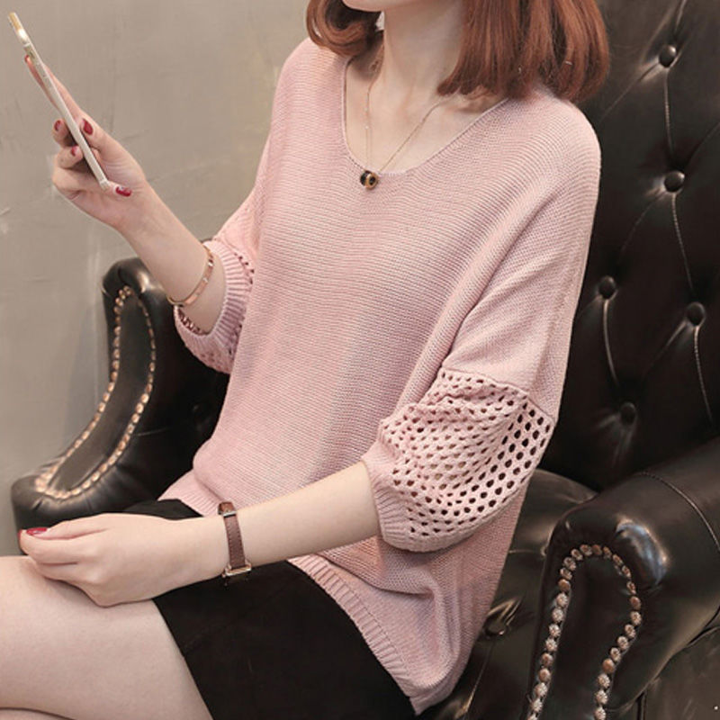 Áo len nữ mỏng tay lỡ thu đông AL17