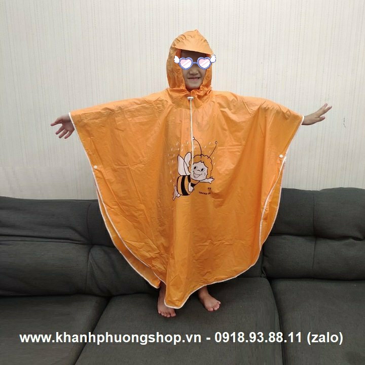 [HCM]áo mưa cánh dơi trẻ em - áo mưa cánh dơi em bé