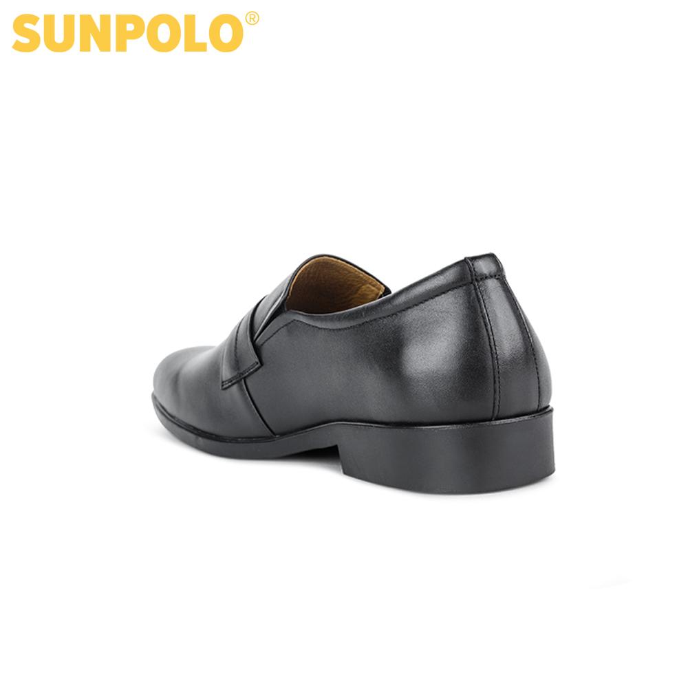 Giày Tây Nam Da Bò Công Sở SUNPOLO SUKT0531DN (Đen, Nâu)