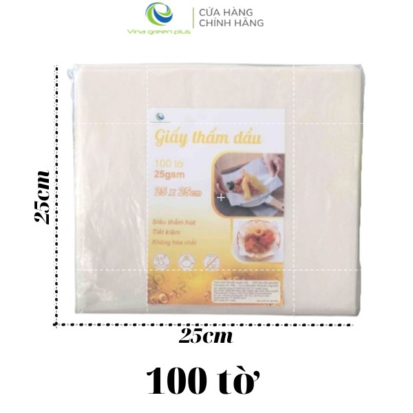 Giấy thấm dầu thực phẩm - Giấy Thấm Hút Dầu Mỡ Chiên Rán