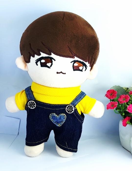 Yếm Jean Love - Outfit doll 20  kpop