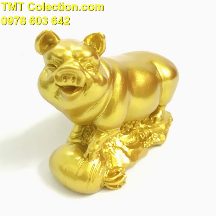 Tượng Con Heo Vàng; Màu vàng - SP005240