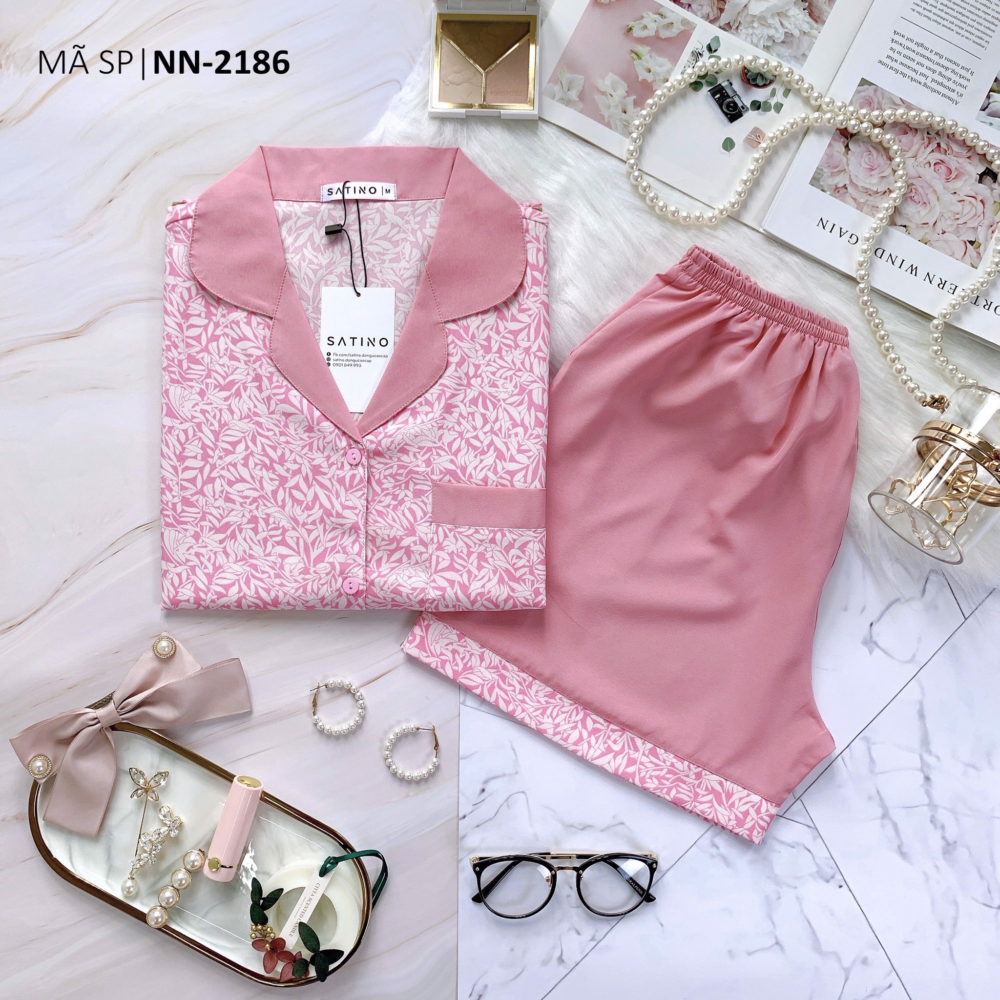 [COMBO 3 BỘ 439K] Pijama TNQN - Zame Pink 02