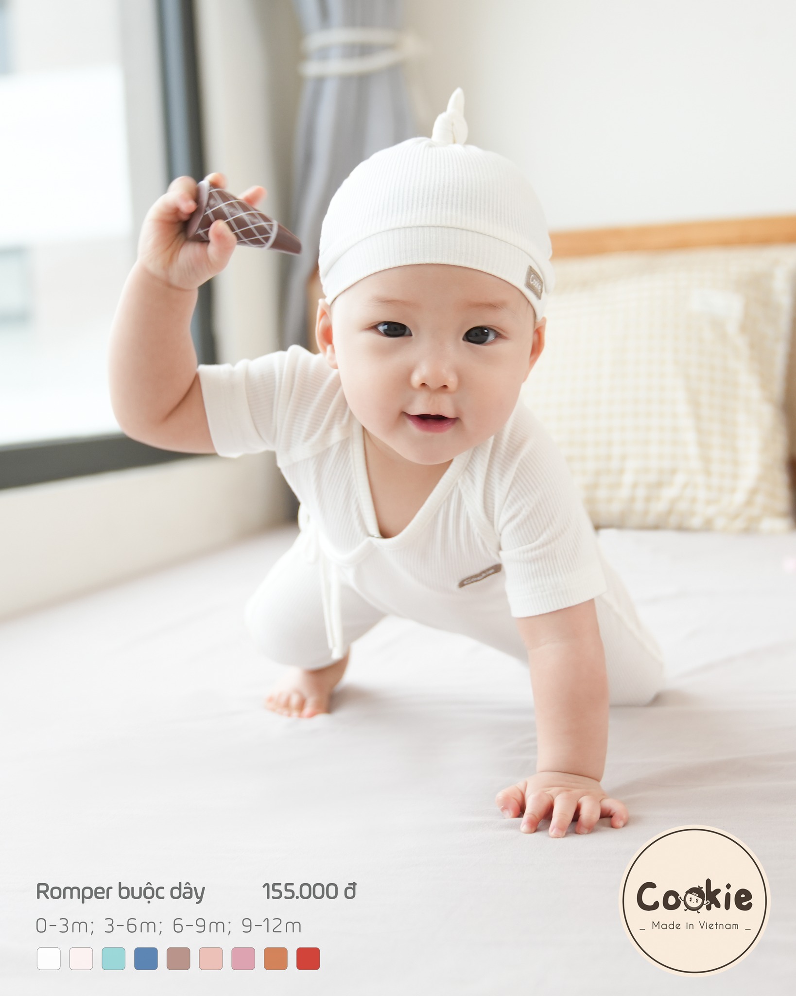 Cookie Romper buộc dây