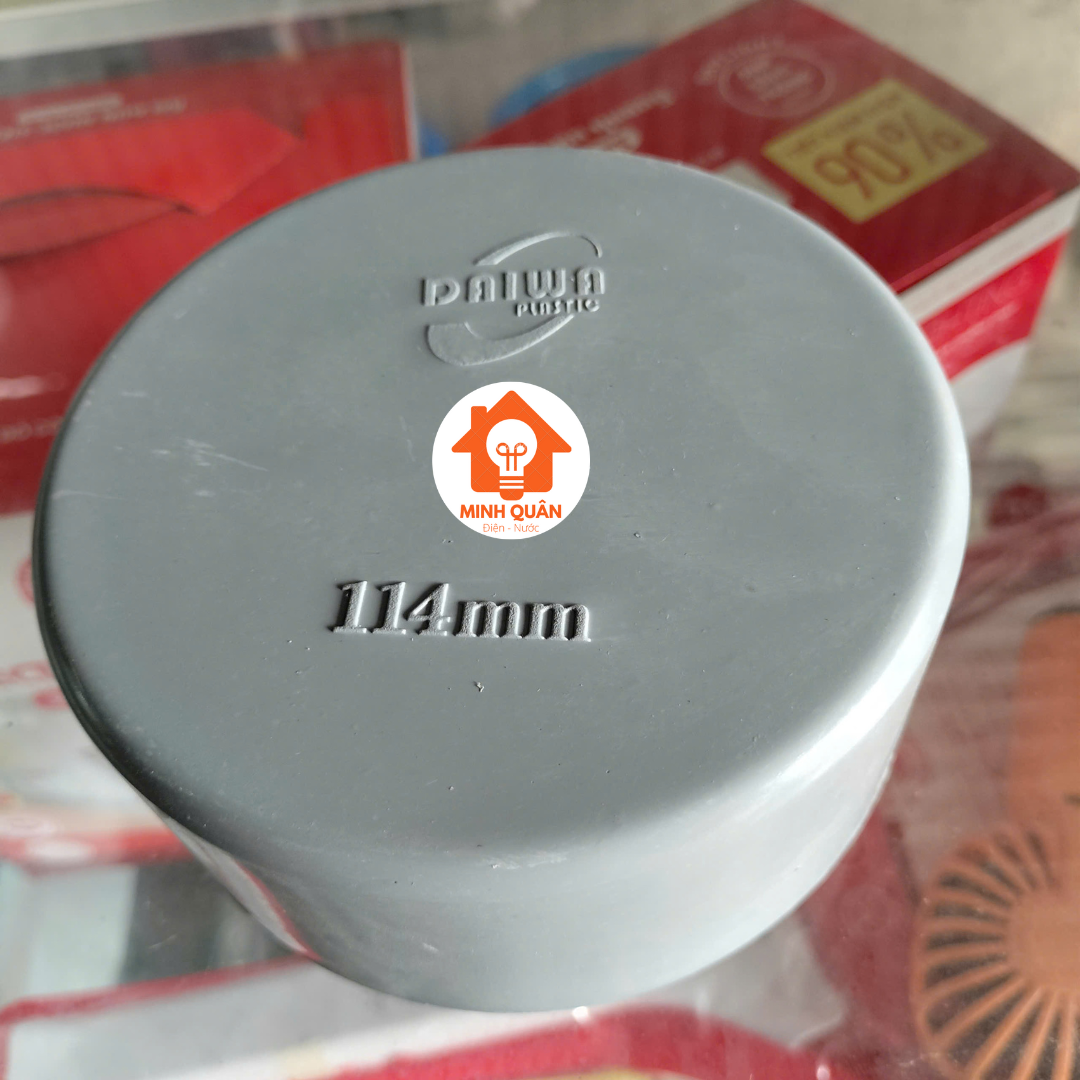 Nắp bít trơn, bít tròn nhựa PVC phi 60, 76, 90, 114mm