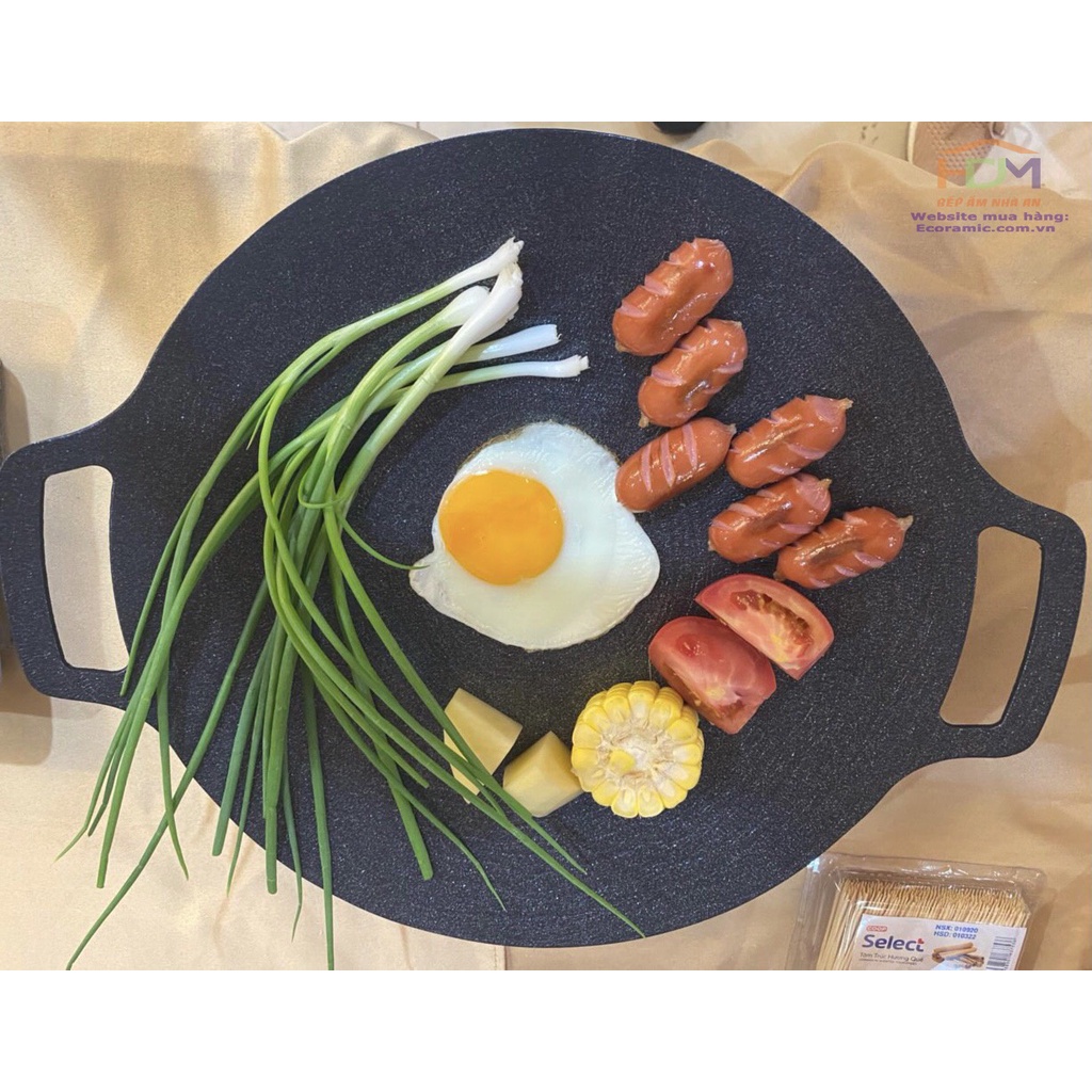 CHẢO NƯỚNG ECORAMIC CAO CẤP 33CM - HÀNG CHÍNH HÃNG