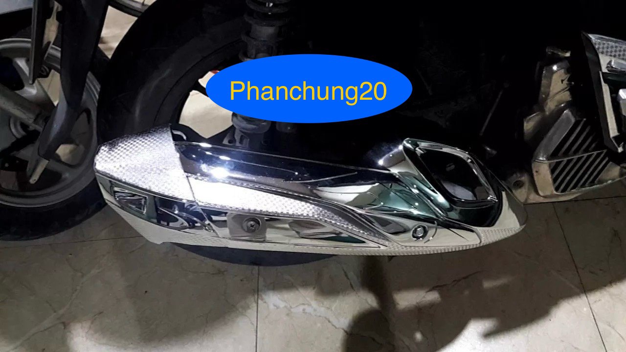 SH 2017 2018 2019 ỐP CHE PÔ + ĐUÔI PÔ DÙNG  CHO ĐỜI XE SH CACBON / CROM