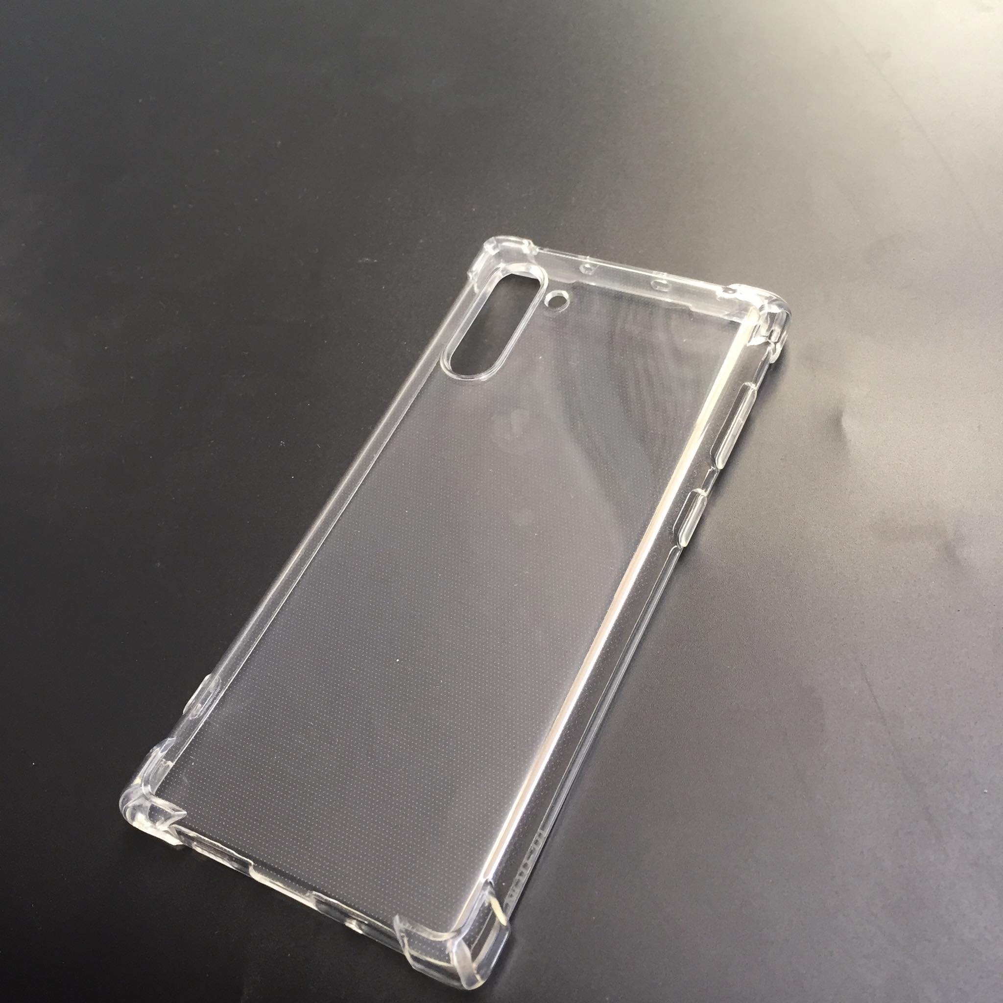 Ốp lưng Samsung Galaxy Note 10 - Silicon trong chống sốc 4 góc, có gờ bảo vệ Camera