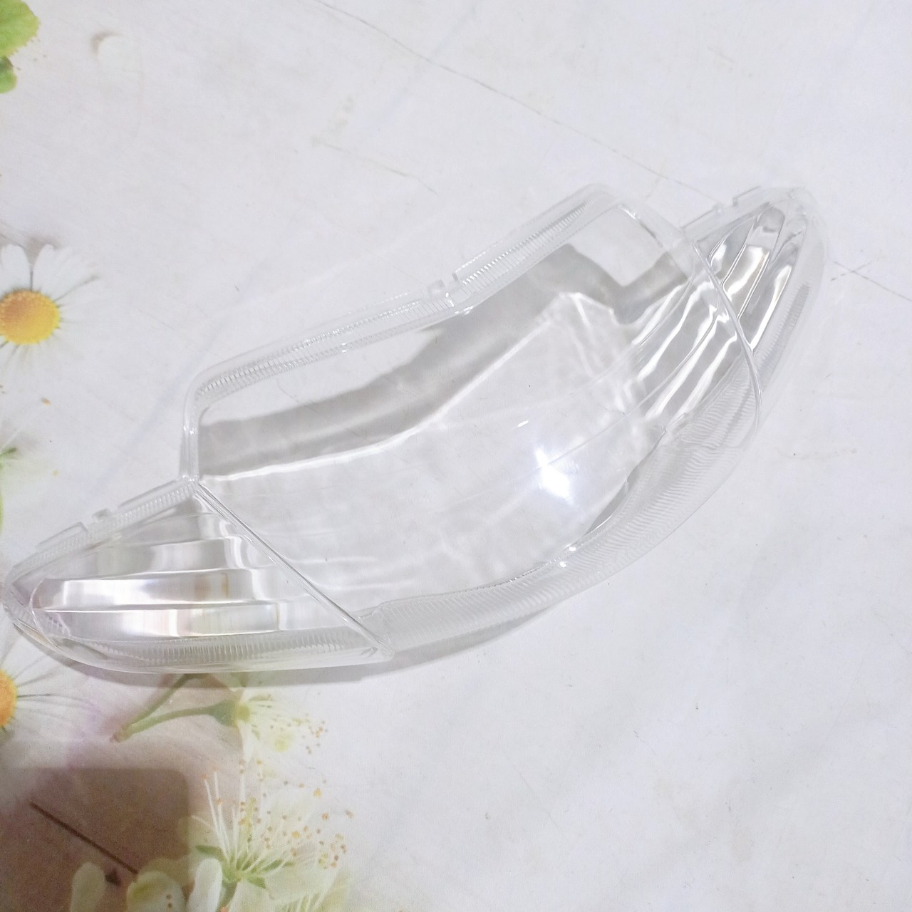 Mặt kính đèn pha  2 bóng cho xe Wave Alpha - wave 110 - wave ZX đời 2002 - 2006