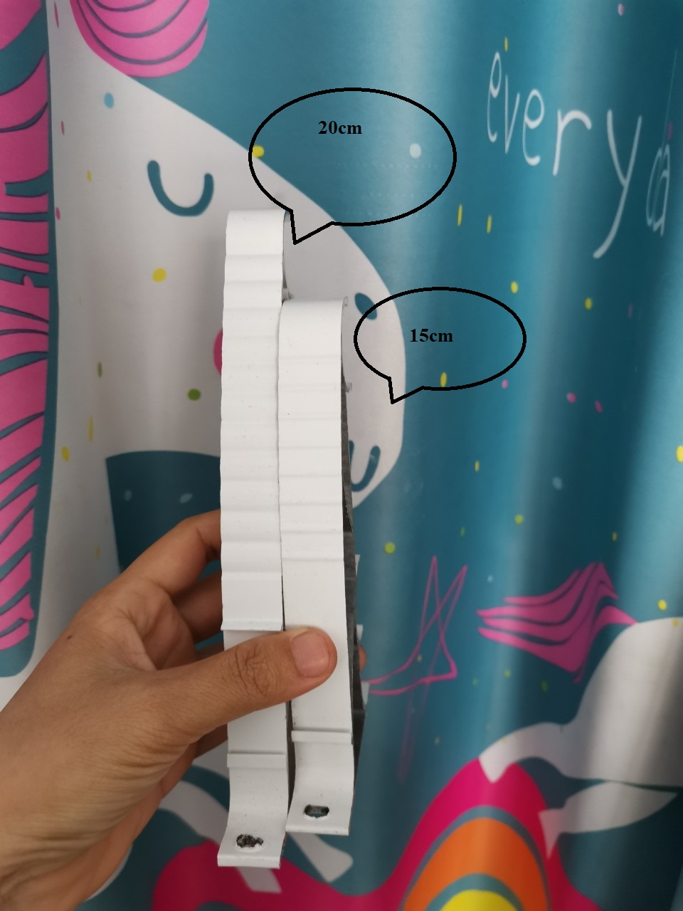Giá đỡ đôi rèm cửa - Bát đôi treo rèm 2 lớp