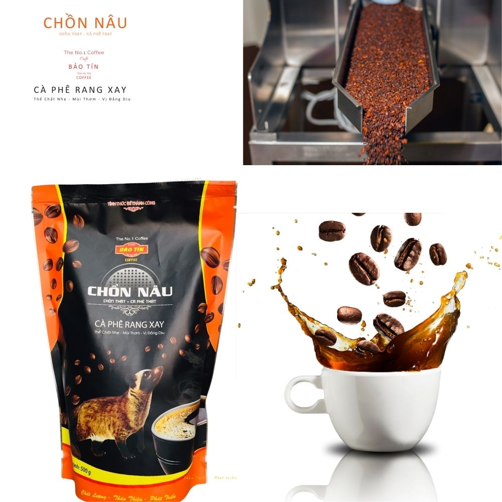 Bảo Tín - Chồn GU Mới - cà phê pha phin, vị đậm thơm ngon(mua 6Kg tặng 500g)