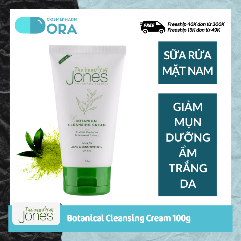 [HCM]Sữa rửa mặt cho nam Botanical Cleansing Cream 100g