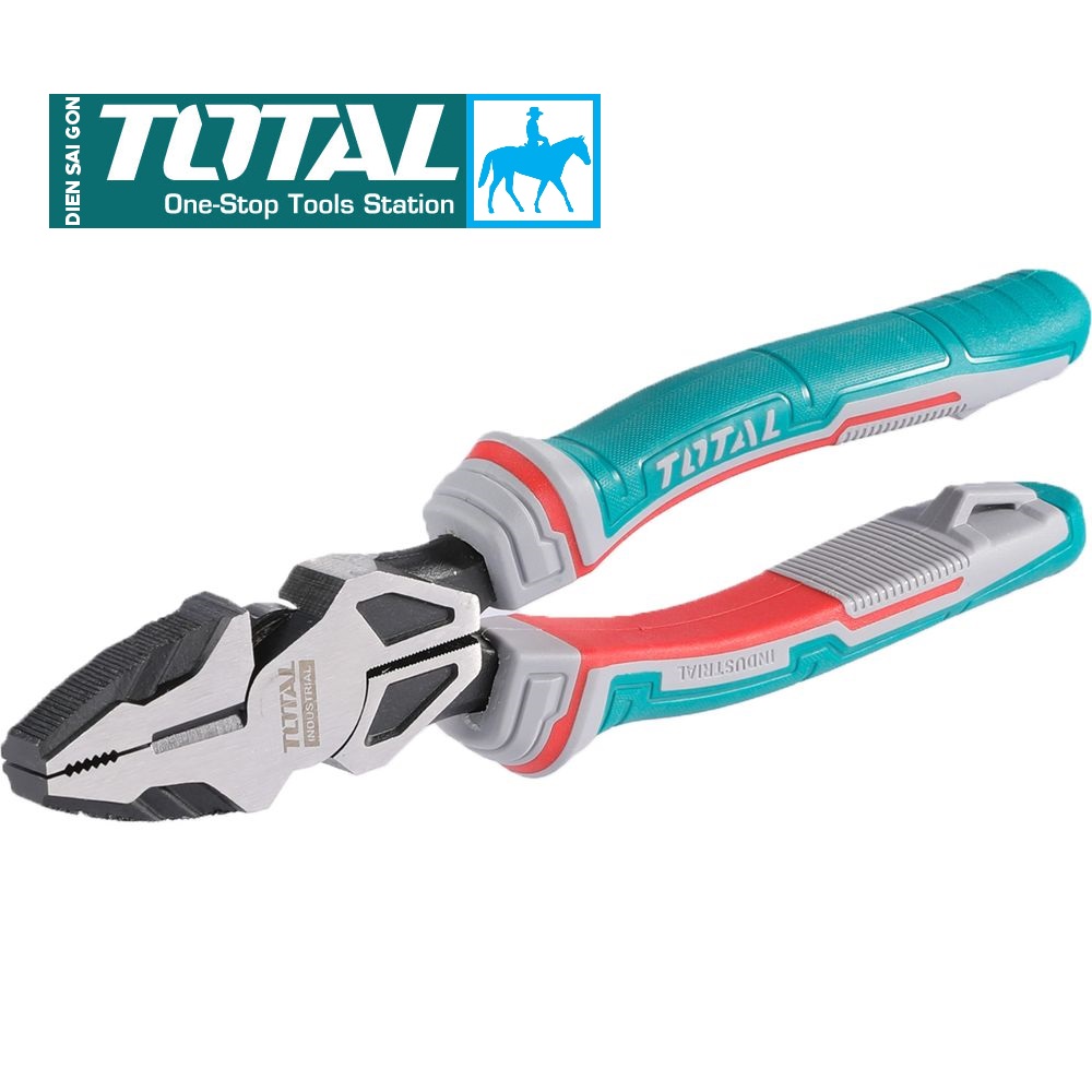 Bộ 3 kìm điện kìm cắt kìm nhọn thép crv total chính hãng tht2k0301s