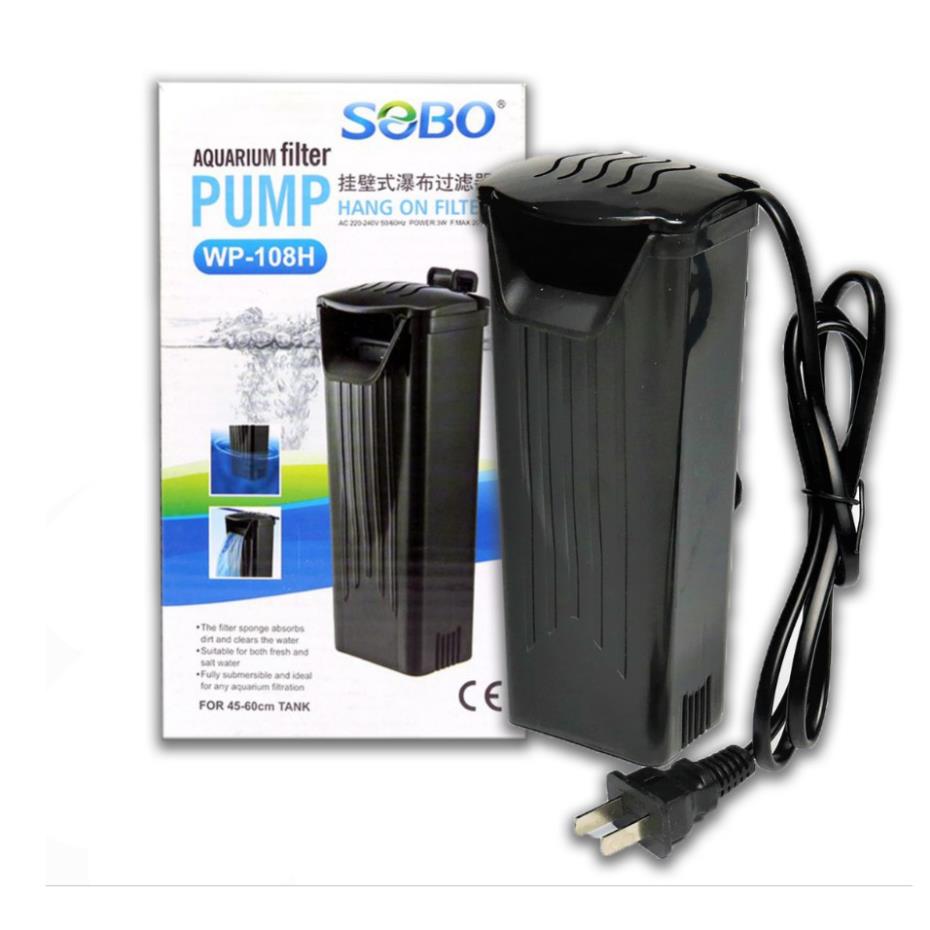 Lọc thác đứng Sobo WP 108H hồ cá thủy sinh