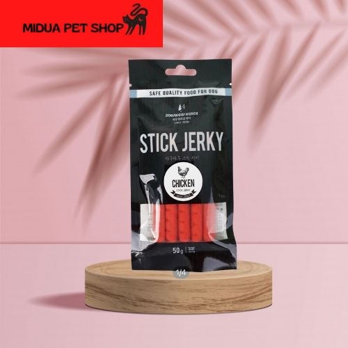 [Hoàn Tiền 10%] PHÔ MAI & THỊT GÀ QUE CHO CHÓ-50g