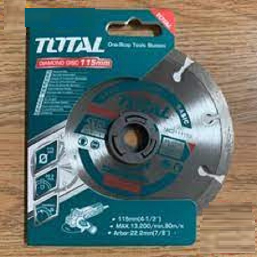 TAC2111253 TOTAL 125(5")X22MM ĐĨA CẮT GẠCH KHÔ CÓ PHỦ HỢP KIM NHÂN TẠO