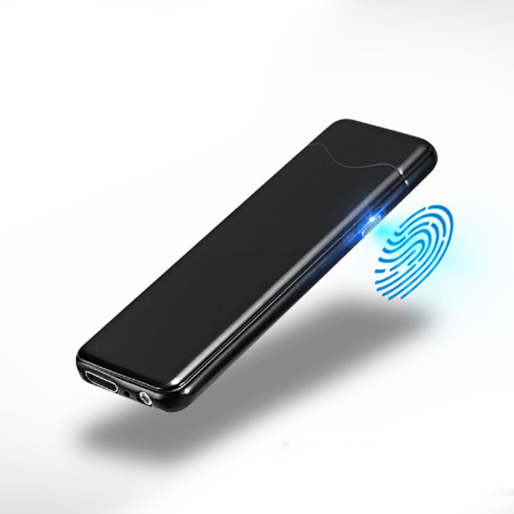 Bật lửa cảm ứng vân tay sạc điện usb ( Giao màu ngẫu nhiên)