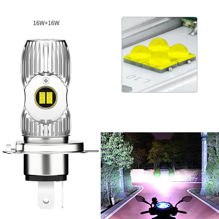 Đèn pha led siêu sáng chân H4 dùng Yamaha PG1