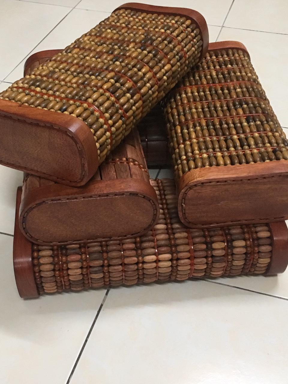 Gối Massage Hạt Gỗ Bách Xanh Cao Cấp - Kích Thước 36cmx18cmx9cm - Mian.vn ( video , hình thật )