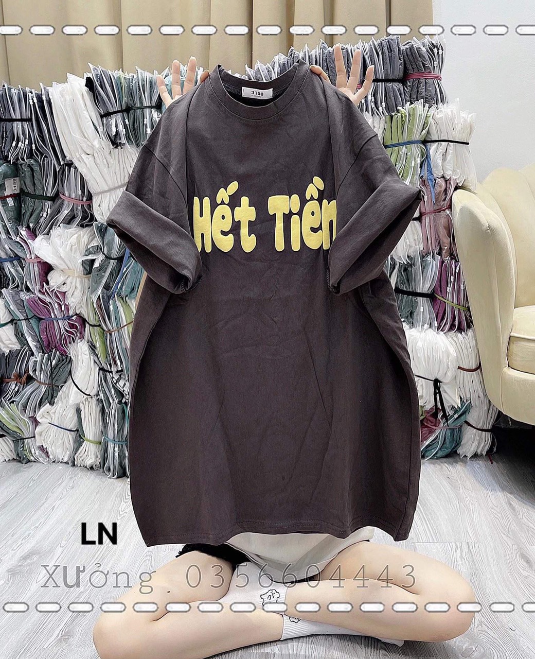[freship] Áo phông hết tiền  Chất cotton su,ln