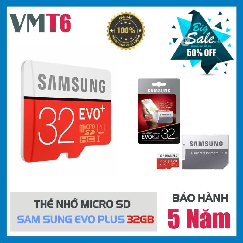 Thẻ Nhớ Sam Sung 80MB-S 32GB EVO Plus 10 Micro SDXC 32GB - Bảo hành 5 năm!