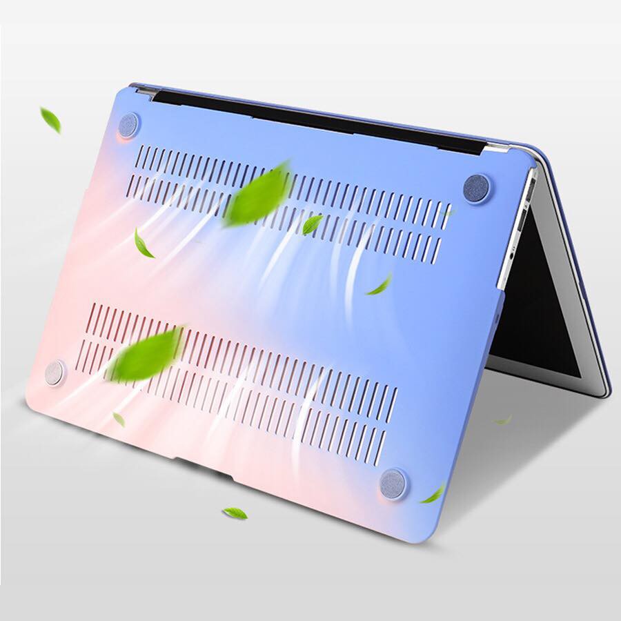 Case ,Ốp Macbook Màu Ombre Đủ Dòng (Tặng Kèm Nút Chống Bụi )