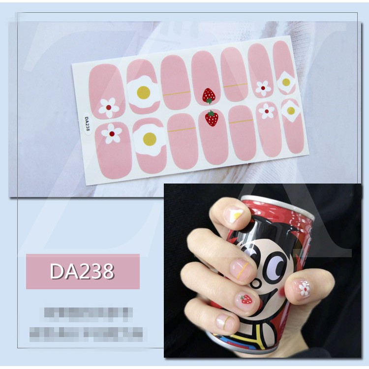 Set 14 miếng dán móng nghệ thuật thời trang - Dán móng tay polishinging
