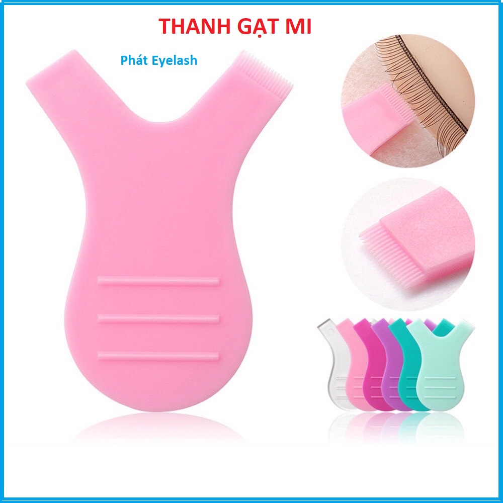 Cây gạt mi,lược nhựa chải mi,thanh gạt, cây chải mi, dụng cụ uốn mi_phụ liệu mi acb phát